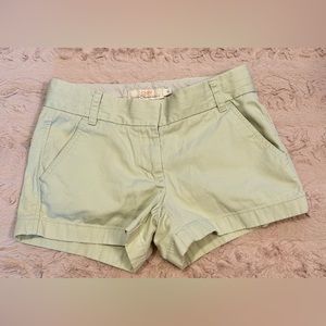 J.CREW chino broken-in size 0 shorts